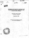 Cover page: GEOTHERMAL EXPLORATION ASSESSMENT AND INTERPRETATION UPPER KLAMATH LAKE AREA, KLAMATH BASIN, OREGON