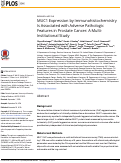 Cover page: MUC1 Expression by Immunohistochemistry Is Associated with Adverse Pathologic Features in Prostate Cancer: A Multi-Institutional Study.