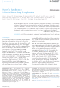 Cover page: Sweet’s Syndrome A First in Human Lung Transplantation