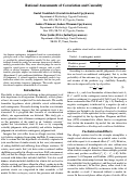 Cover page: Rational Assessments of Covariation and Causality