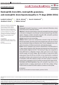 Cover page: Eosinophilic bronchitis, eosinophilic granuloma, and eosinophilic bronchopneumopathy in 75 dogs (2006‐2016)