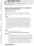 Cover page: Daytime Locations in Spatial Mismatch: Job Accessibility and Employment at Reentry From Prison.