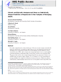 Cover page: Chronic and episodic interpersonal stress as statistically unique predictors of depression in two samples of emerging adults.