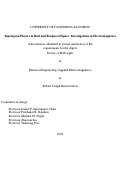 Cover page: Topological Physics in Real and Reciprocal Space: Investigations in Electromagnetics