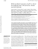 Cover page: BCL6-mediated repression of p53 is critical for leukemia stem cell survival in chronic myeloid leukemia