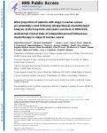 Cover page: What proportion of patients with stage 3 ovarian cancer are potentially cured following intraperitoneal chemotherapy? Analysis of the long term (≥10 years) survivors in NRG/GOG randomized clinical trials of intraperitoneal and intravenous chemotherapy in stage III ovarian cancer