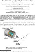 Cover page: First PGAA and NAA experimental results from a compact high intensity 
D-D neutron generator