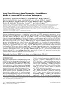 Cover page: Long-Term Effects of Gene Therapy in a Novel Mouse Model of Human MFRP-Associated Retinopathy