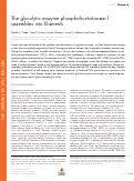 Cover page: The glycolytic enzyme phosphofructokinase-1 assembles into filaments