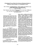 Cover page: A Psychological Process Model of the Solution of Mechanics Problems by Elementary School Students: An Interdisciplinary Project