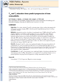 Cover page: T1ρ and T2 relaxation times predict progression of knee osteoarthritis