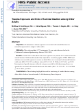 Cover page: Trauma Exposure and Risk of Suicidal Ideation Among Older Adults