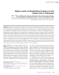 Cover page: Higher Levels of Neanderthal Ancestry in East Asians than in Europeans