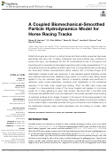 Cover page: A Coupled Biomechanical-Smoothed Particle Hydrodynamics Model for Horse Racing Tracks