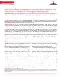 Cover page: Association of Left Atrial Function Index with Atrial Fibrillation and Cardiovascular Disease: The Framingham Offspring Study