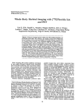 Cover page: Whole Body Skeletal Imaging with [18F]Fluoride Ion and PET
