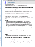 Cover page: The Role of Endoplasmic Reticulum Stress in Human Pathology