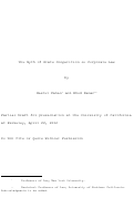 Cover page: The Myth of State Competition in Corporate Law