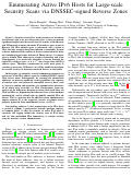 Cover page: Enumerating Active IPv6 Hosts for Large-scale Security Scans via DNSSEC-signed Reverse Zones