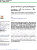 Cover page: Identifying determinants of persistent MRSA bacteremia using mathematical modeling