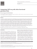 Cover page: Integrating ChIP-seq with other functional genomics data.