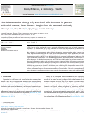 Cover page: How is inflammation biology truly associated with depression in patients with stable coronary heart disease?: Insights from the heart and Soul study.