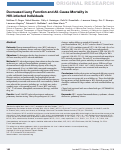 Cover page: Decreased Lung Function and All-Cause Mortality in HIV-infected Individuals