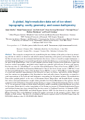 Cover page: A global, high-resolution data set of ice sheet topography, cavity geometry, and ocean bathymetry