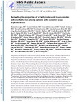 Cover page: Evaluating the Properties of a Frailty Index and Its Association With Mortality Risk Among Patients With Systemic Lupus Erythematosus