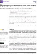 Cover page: Intravitreal Anti-Vascular Endothelial Growth Factor Therapies for Retinal Disorders.