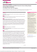 Cover page: Clinical Characteristics of and Risk Factors for Chronic Kidney Disease Among Adults and Children