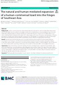 Cover page: The natural and human-mediated expansion of a human-commensal lizard into the fringes of Southeast Asia.