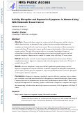 Cover page: Activity Disruption and Depressive Symptoms in Women Living With Metastatic Breast Cancer