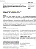 Cover page: Social-Emotional Screening to Predict Truancy Severity: Recommendations for Educators