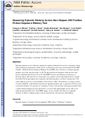 Cover page: Measuring Episodic Memory Across the Lifespan: NIH Toolbox Picture Sequence Memory Test