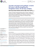 Cover page: Ternatin and improved synthetic variants kill cancer cells by targeting the elongation factor-1A ternary complex