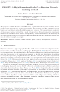 Cover page: FROSTY: A High-Dimensional Scale-Free Bayesian Network Learning Method