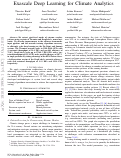 Cover page: Exascale Deep Learning for Climate Analytics