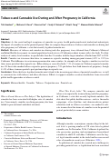 Cover page: Tobacco and Cannabis Use During and After Pregnancy in California