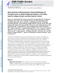 Cover page: Dose–response with stereotactic body radiotherapy for prostate cancer: A multi-institutional analysis of prostate-specific antigen kinetics and biochemical control