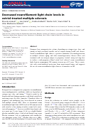 Cover page: Decreased neurofilament light chain levels in estriol‐treated multiple sclerosis