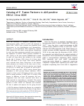 Cover page: Catalog of 5 Fusion Partners in ALK-positive NSCLC Circa 2020.