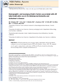 Cover page: Demographic and Neuropsychiatric Factors Associated With Off-label Medication Use in Frontotemporal Dementia and Alzheimer’s Disease