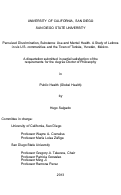 Cover page: Perceived Discrimination, Substance Use and Mental Health : : A Study of Latinos in six U.S. communities and the Town of Tunkás, Yucatán, México