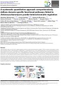 Cover page: A systematic quantitative approach comprehensively defines domain-specific functional pathways linked to Schizosaccharomyces pombe heterochromatin regulation.