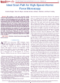 Cover page: Ideal Scan Path for High-Speed Atomic Force Microscopy