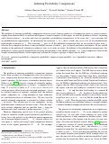 Cover page: Inferring Probability Comparisons