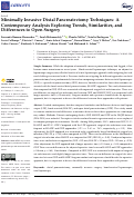 Cover page: Minimally Invasive Distal Pancreatectomy Techniques: A Contemporary Analysis Exploring Trends, Similarities, and Differences to Open Surgery.