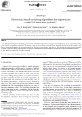 Cover page: Hysteresis-based switching algorithms for supervisory control of uncertain systems