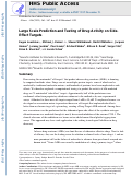 Cover page: Large-scale prediction and testing of drug activity on side-effect targets.